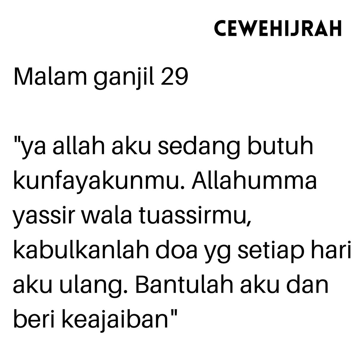 HanisyaDefi's tweet photo. Aamiin 😭 https://t.co/wp37vTddaT
