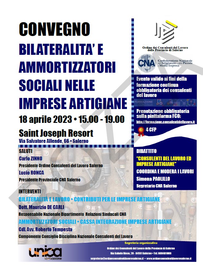 SindacaleCNA's tweet photo. Bilateralità e ammortizzatori sociali #fsba @CnaSalerno https://t.co/hw8nfvib0r