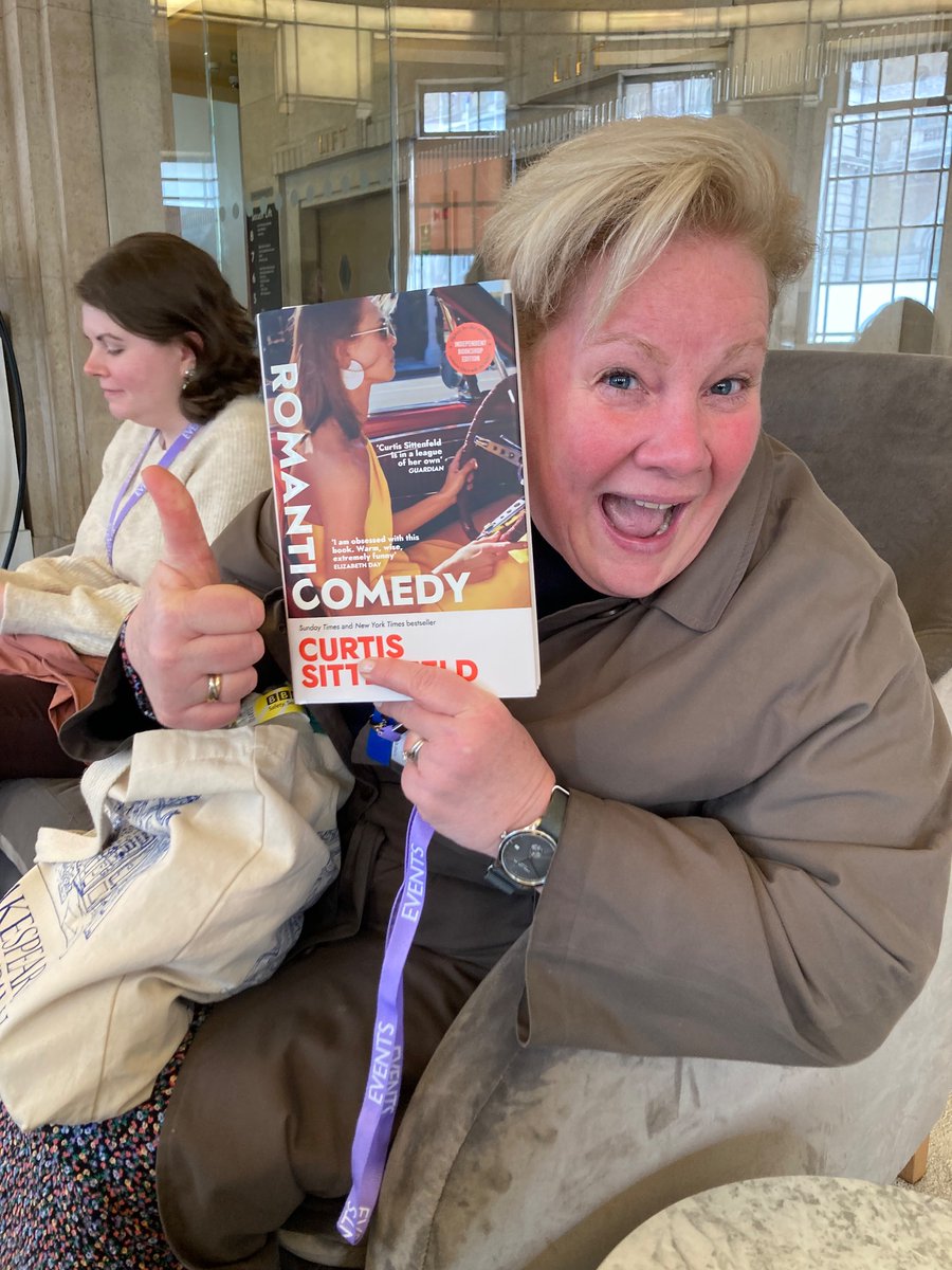 And in the lobby of the BBC a woman next to me said, “Sorry to bother you but—” and then look what she pulled from her bag (my first sighting in the wild!) (her name is Maureen)