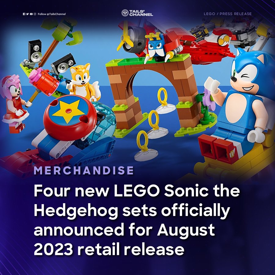 LEGO Sonic Sets to include Sonic, Tails, and Amy