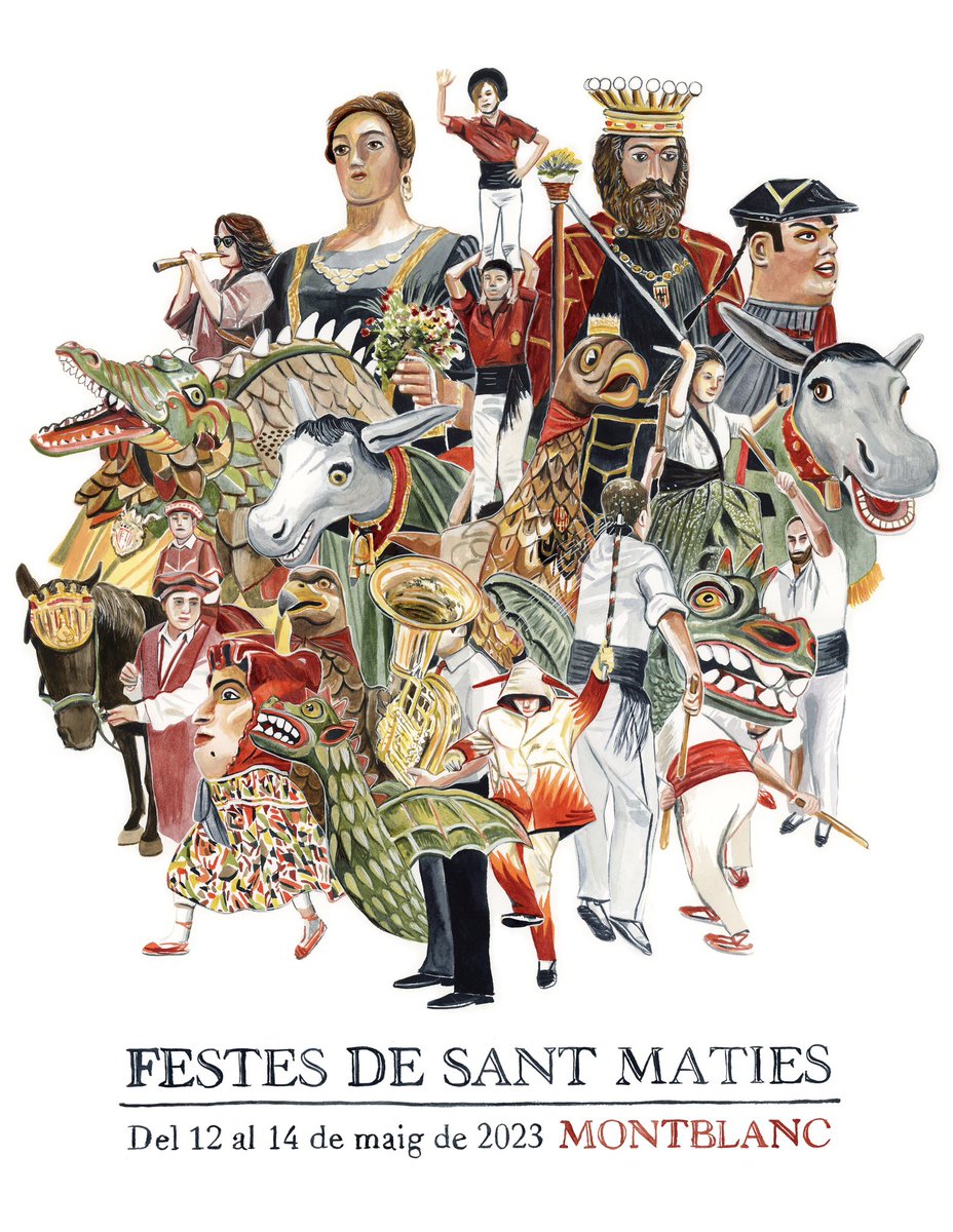 Cartell festes de Sant Maties 2023, Montblanc!
