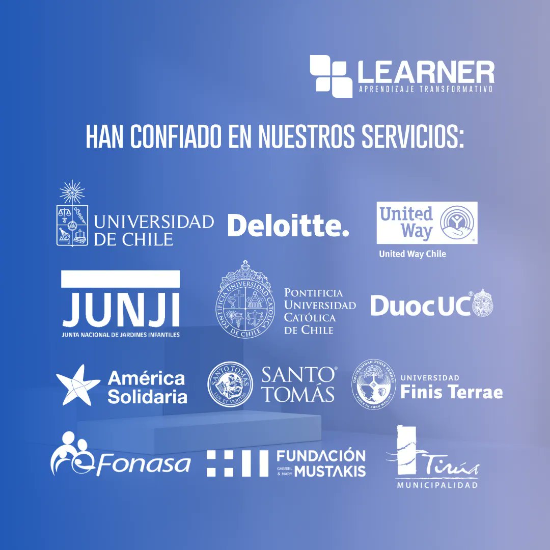 Ellos ya confiaron en nosotros, desarrollando relaciones de largo aliento con muchos de nuestros clientes. ¡Súmate a la experiencia del aprendizaje transformativo!