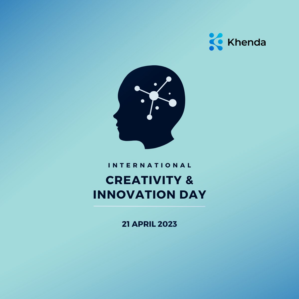 Happy #WorldCreativityInnovationDay! Let's recognize those who inspire us to think outside the box and push boundaries. Khenda celebrates creativity and innovation, empowering us to make a positive impact. #Creativity #Innovation #AI