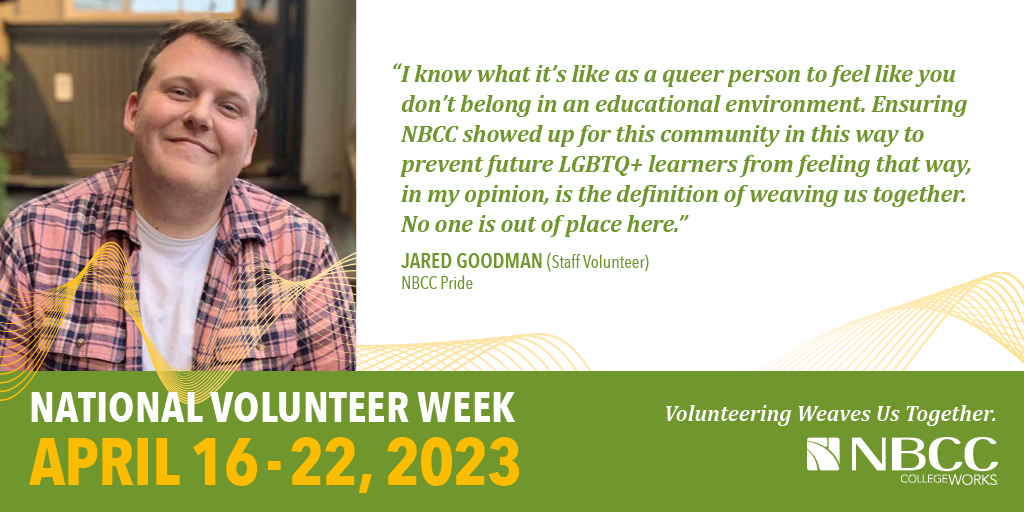 TransformNB's tweet photo. 🎉 Happy #NVM2023! 

🙌 Let's celebrate and recognize the extraordinary efforts of our staff volunteers at @myNBCC. 

Thank you for your dedication and commitment to positively #TransformNB 💚 https://t.co/wFkIOejyAA