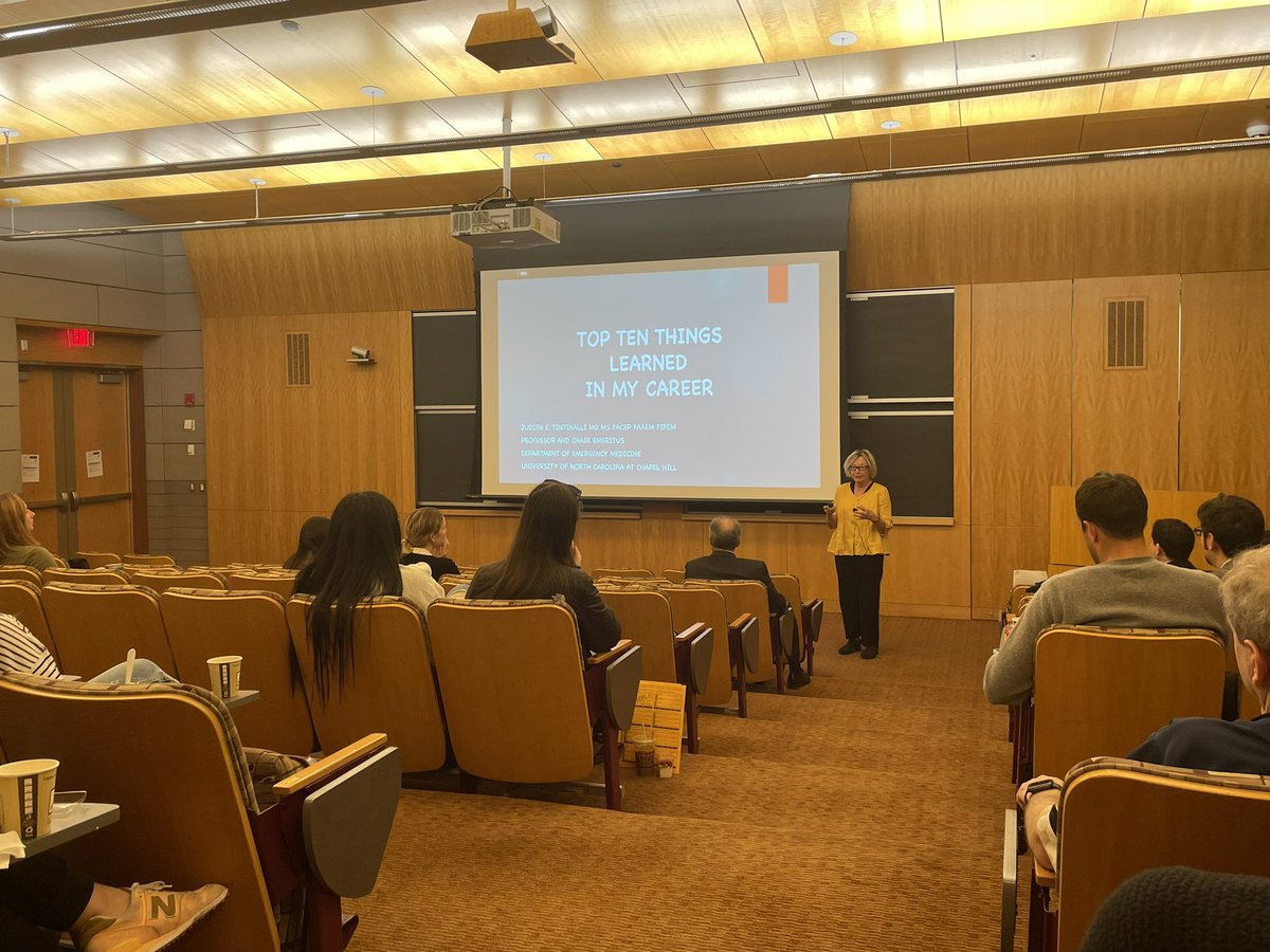 Starting our annual EM Education day with a talk by THE Dr. Judith Tintinalli! #emconf