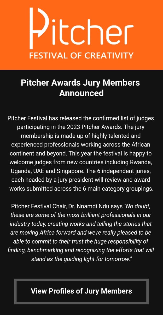 Pitcher Awards Jury Members Announced. #PitcherAwards2023 (1/2)