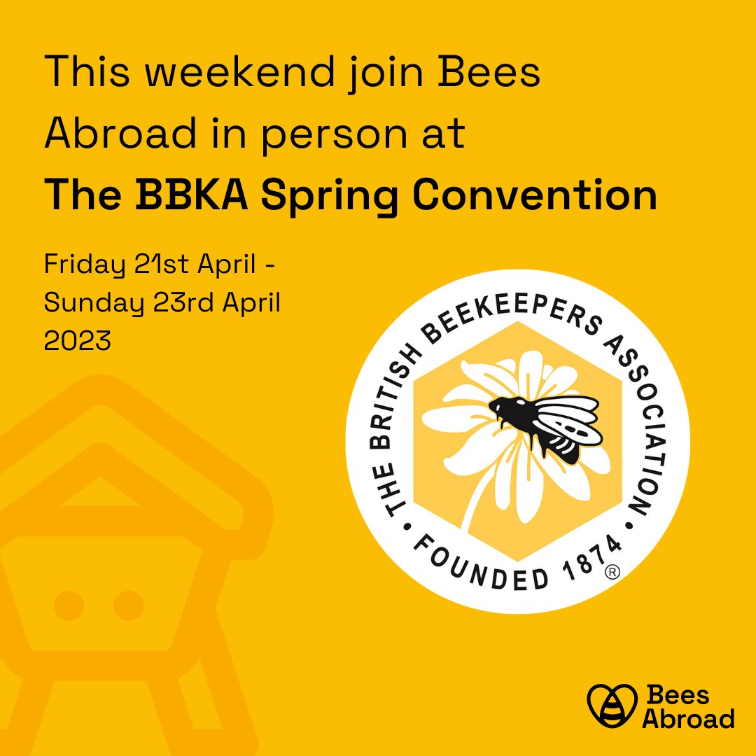 BeesAbroad's tweet photo. Join us in person this weekend at the @britishbee Spring Convention at Harper Adams University, Shropshire.

Visit our stall to find out about The Green Story, Hive Twinning, volunteering opportunities or buy one of our bee-friendly tea towels!

See you there 😄 https://t.co/5wronYPPsm