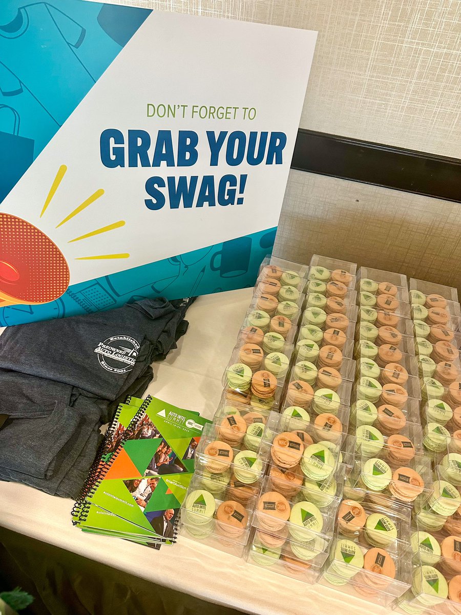 Day 2 of #AutoIntelSummit23 starting soon. Be sure to stop by and grab some swag and macaroons! Check out today’s action packed agenda - autointelsummit.com