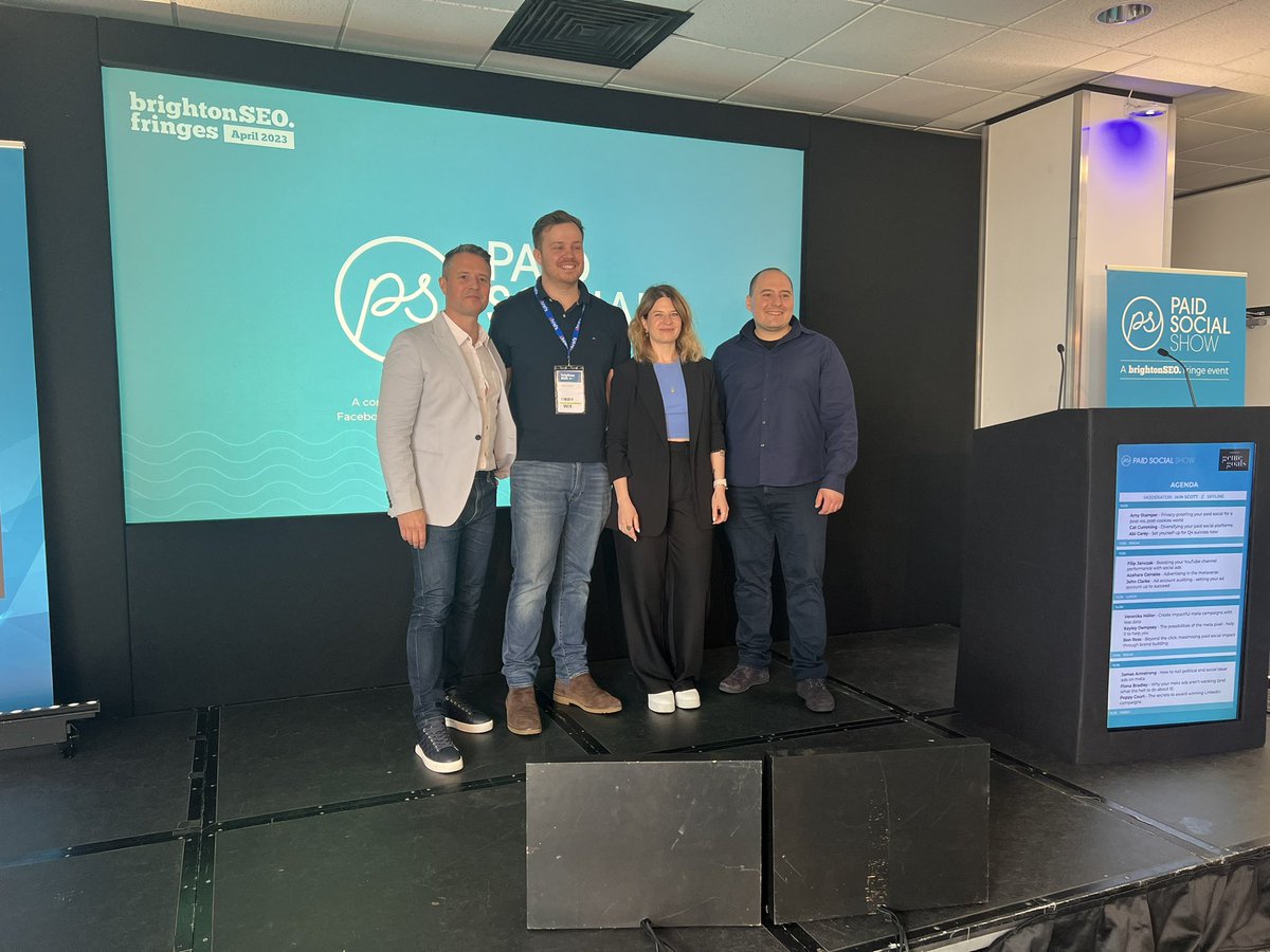 Base Creative // Digital Marketing Agency (@basecreative) on Twitter photo Who’s enjoying the talks this afternoon?
Here’s a snap from session 2, session 3 photo on its way shortly!
Say hi to John Clark from Genie Goals, <a href="/AzaharaC/">Azahara Corrales</a> and <a href="/FilipJanczak_CM/">Filip Janczak</a>
#BrightonSEO #PaidSocialShow Who’s enjoying the talks this afternoon?
Here’s a snap from session 2, session 3 photo on its way shortly!
Say hi to John Clark from Genie Goals, <a href="/AzaharaC/">Azahara Corrales</a> and <a href="/FilipJanczak_CM/">Filip Janczak</a>
#BrightonSEO #PaidSocialShow