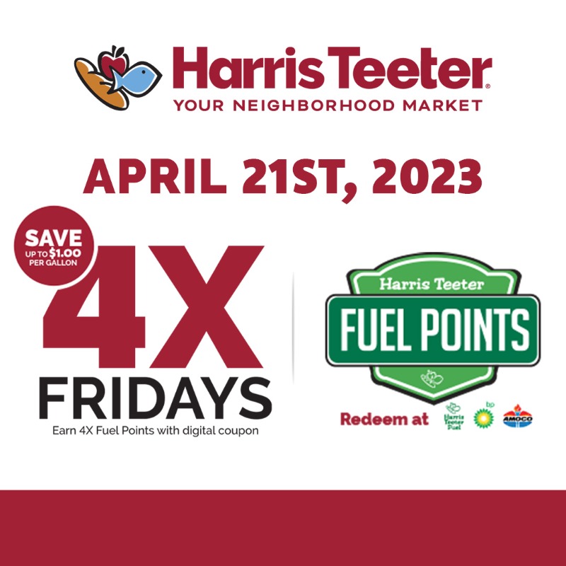 Harris Teeter on Twitter "Get 4X fuel points on all qualifying items