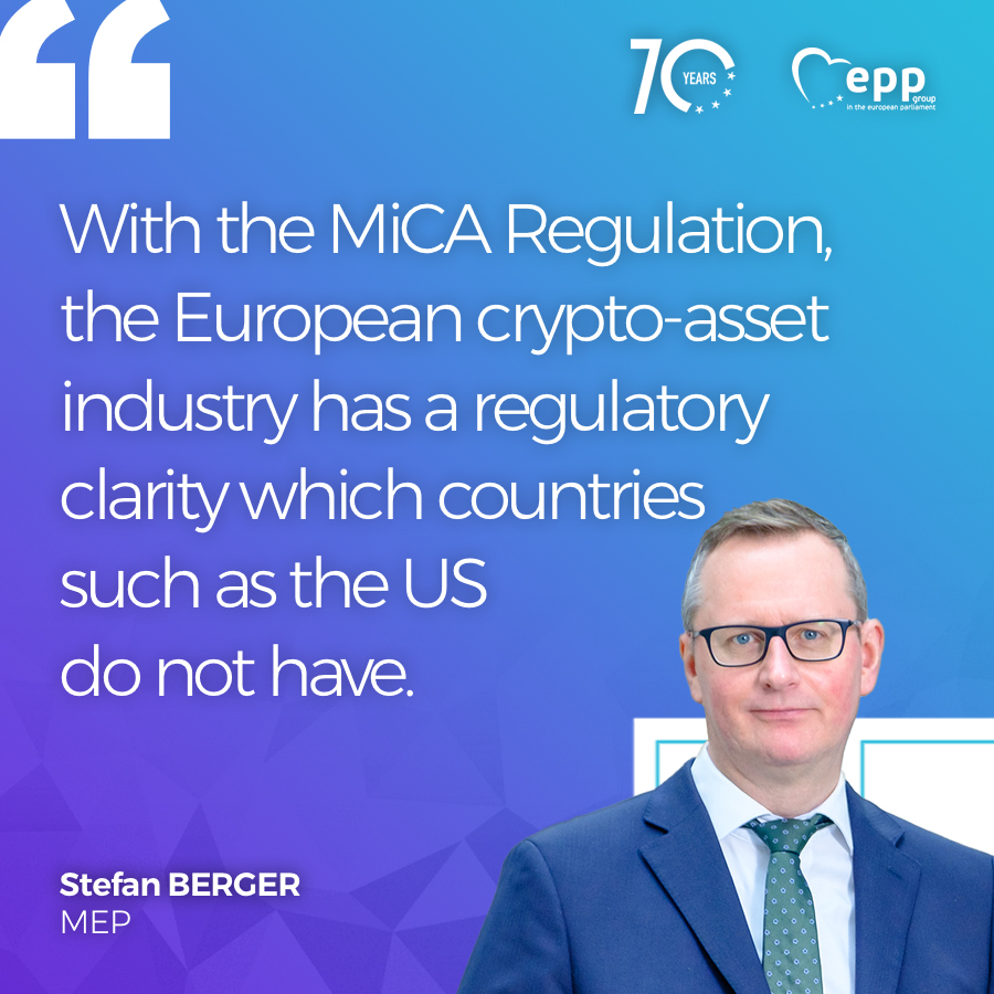 So far, there have been no EU-wide rules for crypto-assets, only national  laws. With the #MiCA Regulation, 