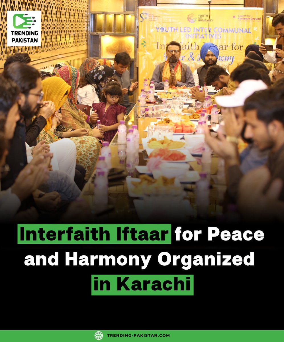 Read more 👉: trending-pakistan.com/interfaith-ift… 

#TrendingPakistan #Interfaith #Ramazan2023 #Iftaar2023 #Iftaar #Karachi #InterfaithHarmony