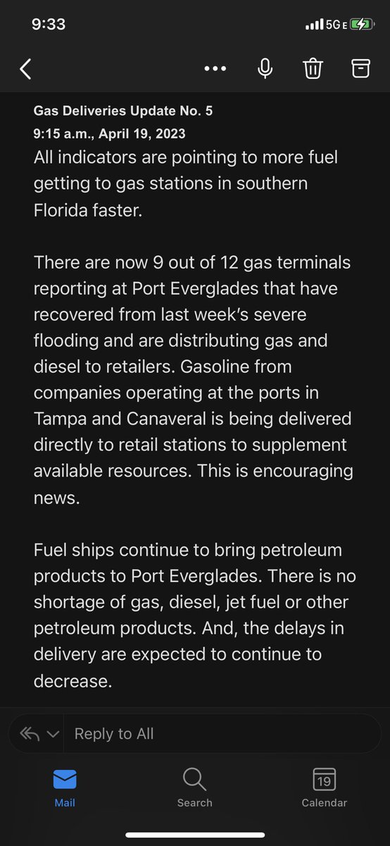 frankguzmanftl's tweet photo. Here’s the latest status update from Port Everglades on the fuel situation: https://t.co/wC3ONZvjLx