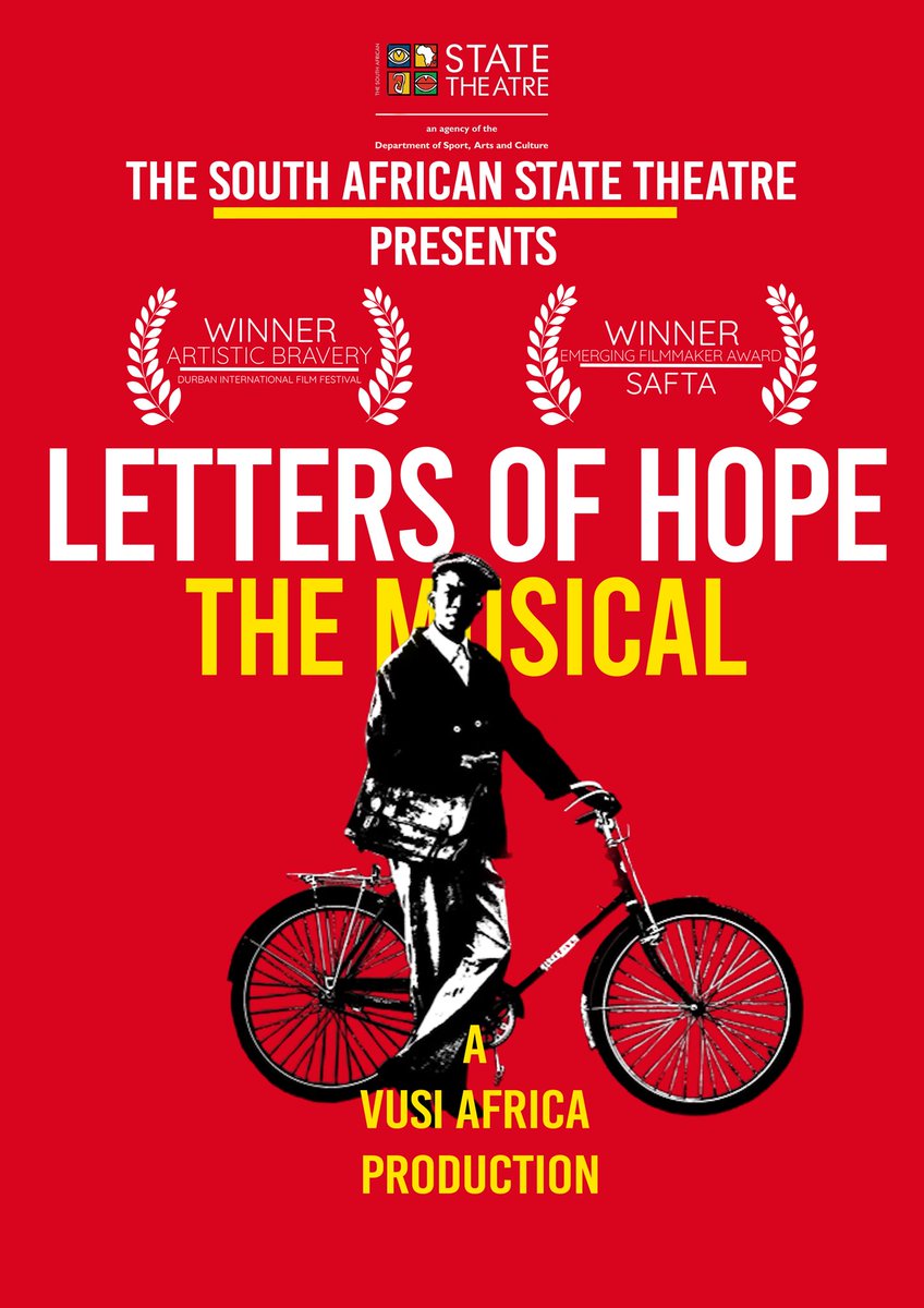 TrialByMediaSA's tweet photo. An adaptation of โLetters of Hopeโ goes to stage at the South African State Theatre in June, 2023.
#lettersofhopethemusical #lettersofhopeadaptation #lettersofhope #trialbymediafilms https://t.co/6QGPv62tPh
