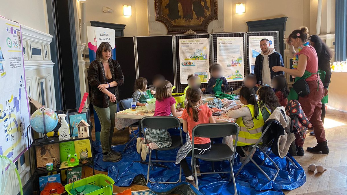 🌍 ♻️ Ateliers et animations gratuites pour les enfants et les familles autour du tri, du recyclage des déchets et du réemploi : la Mairie de Paris Centre fête la #JournéeDeLaTerre ce mercredi !