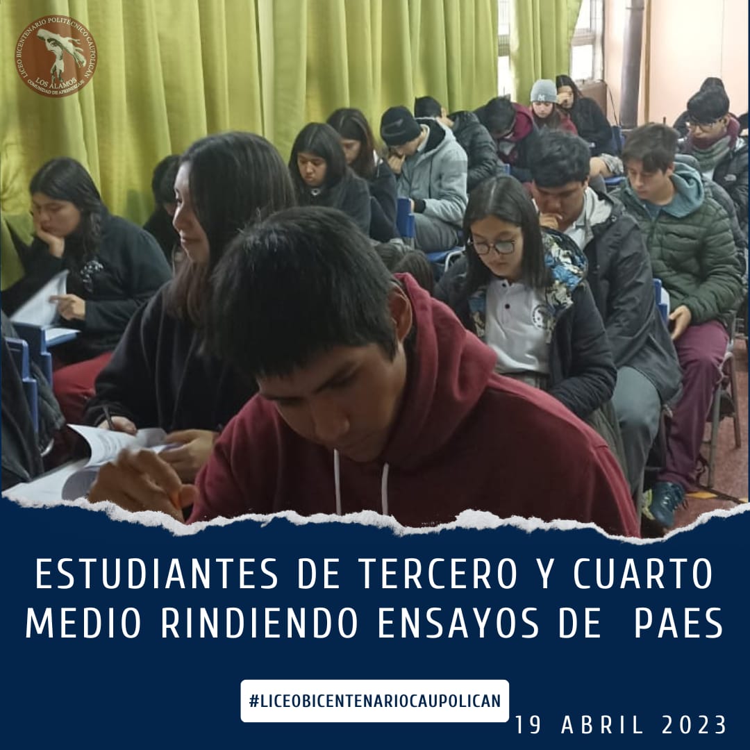 LiceoBicentena2's tweet photo. 🔰#ensayopaes2023
#LiceoBicentarioPolitécnicoCaupolicán
Estudiantes de tercero y cuarto medio rindiendo ensayos de PAES.
#Estudiantes #Paes #LBPC
#LosAlamos https://t.co/SyD1F5WJUU