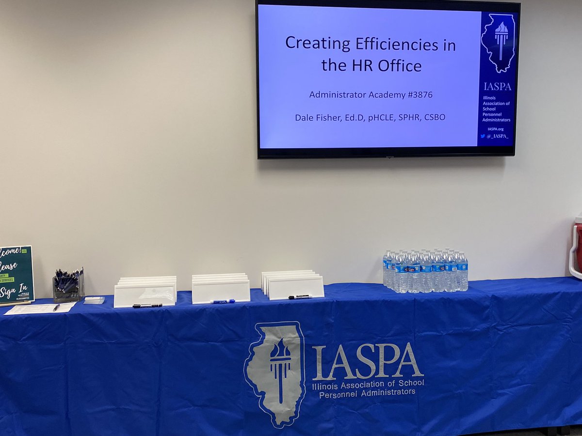 LaurieMCampbell's tweet photo. @_IASPA_ Admin Academy featuring @DaleFisherEdD is beginning at 9:00 am. Looking forward to a great day of learning. #IASPAchat https://t.co/rUiN2sitlV