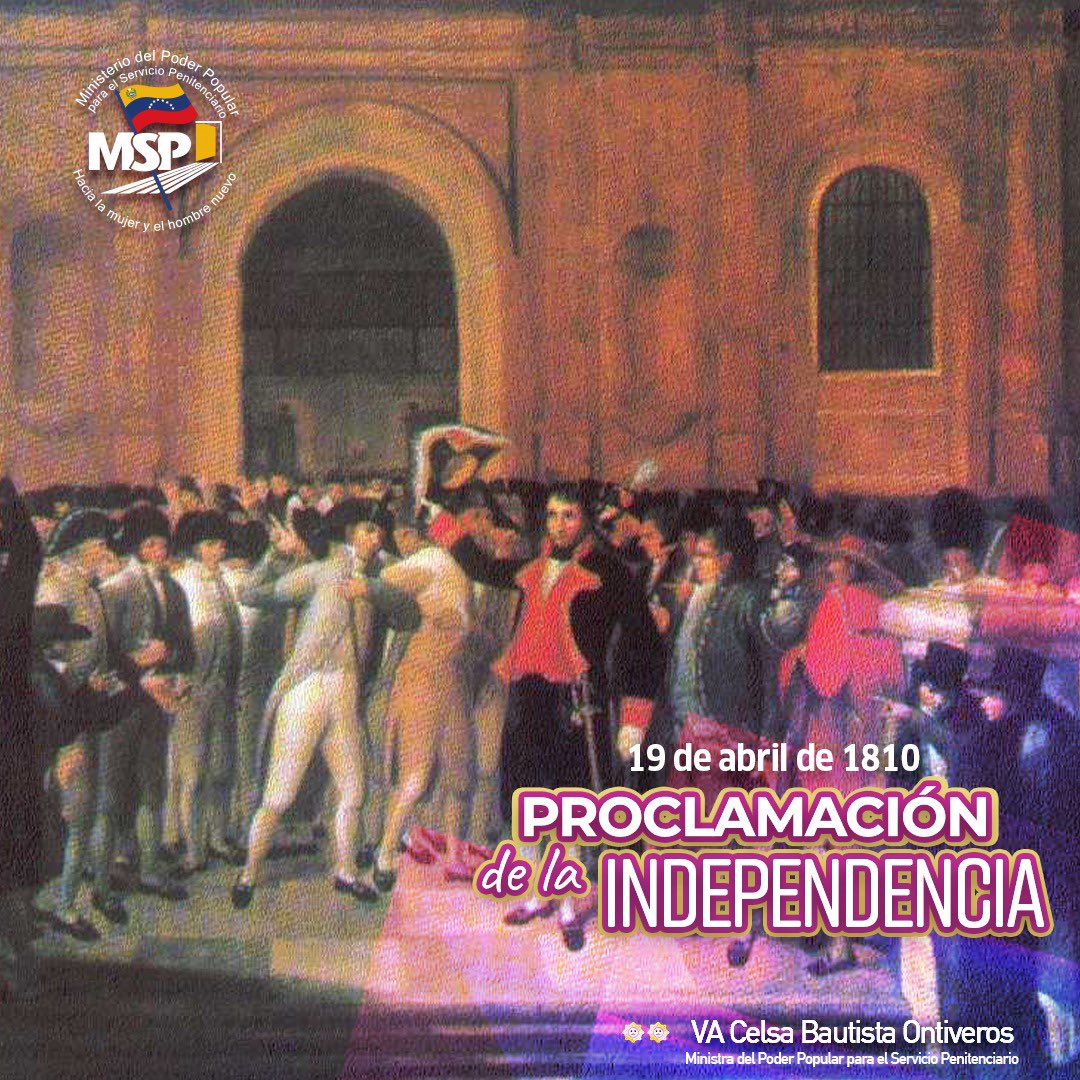 Derecho_paz's tweet photo. #19Abr || A 213 años de la fecha que encaminó nuestra historia hacia una Patria libre y soberana.

#GestaIndependentista https://t.co/L9fzAjVPRS