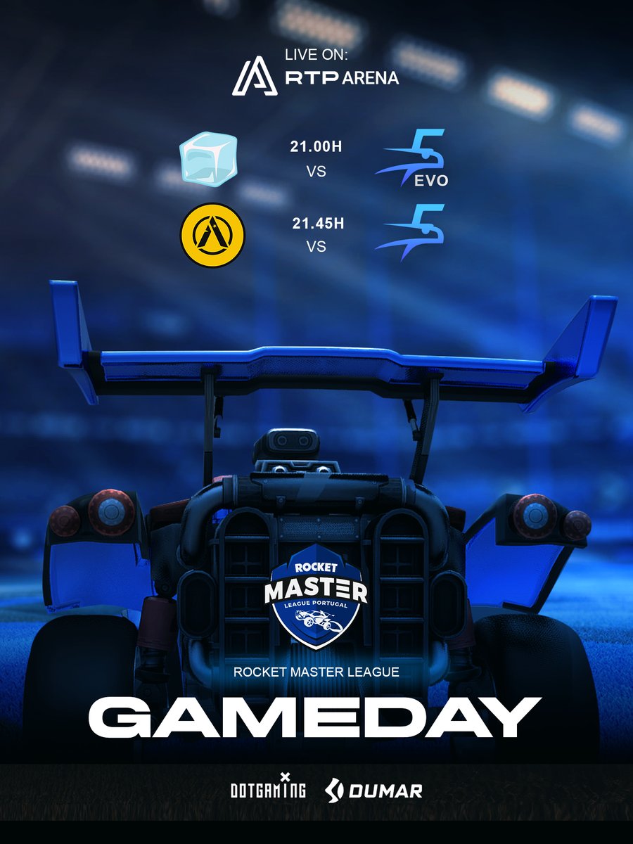 🔵GAMEDAY⚪️

Tudo ou nada,  ultima jornada da fase regular. Só temos de ganhar aos #AstroAlligeance para eliminar a <a href="/ftwesports/">FTW | For The Win Esports</a> e <a href="/OservEsport/">OSV | #OSVWIN 🔴</a> das contas. Vamos com tudo! 🫡

⏰ 21.00h 
🆚#TeamSolid

⏰ 21.45h
🆚#AstroAlligeance

🏆<a href="/rocketleague_pt/">Rocket Master League Portugal</a> 
📺 twitch.tv/rtparena