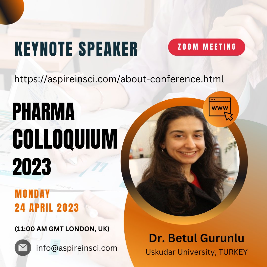 PHARMA COLLOQUIUM 2023 - KEYNOTE SPEAKER
aspireinsci.com/about-conferen…

#pharmacy #pharmacist #pharma #pharmacology #pharmacie #pharmanex #pharmacystudent #pharmacylife #pharmaceutical #bigpharma #pharmacists #pharmacytechnician #pharmacyschool #pharmaceuticals #pharmacytech