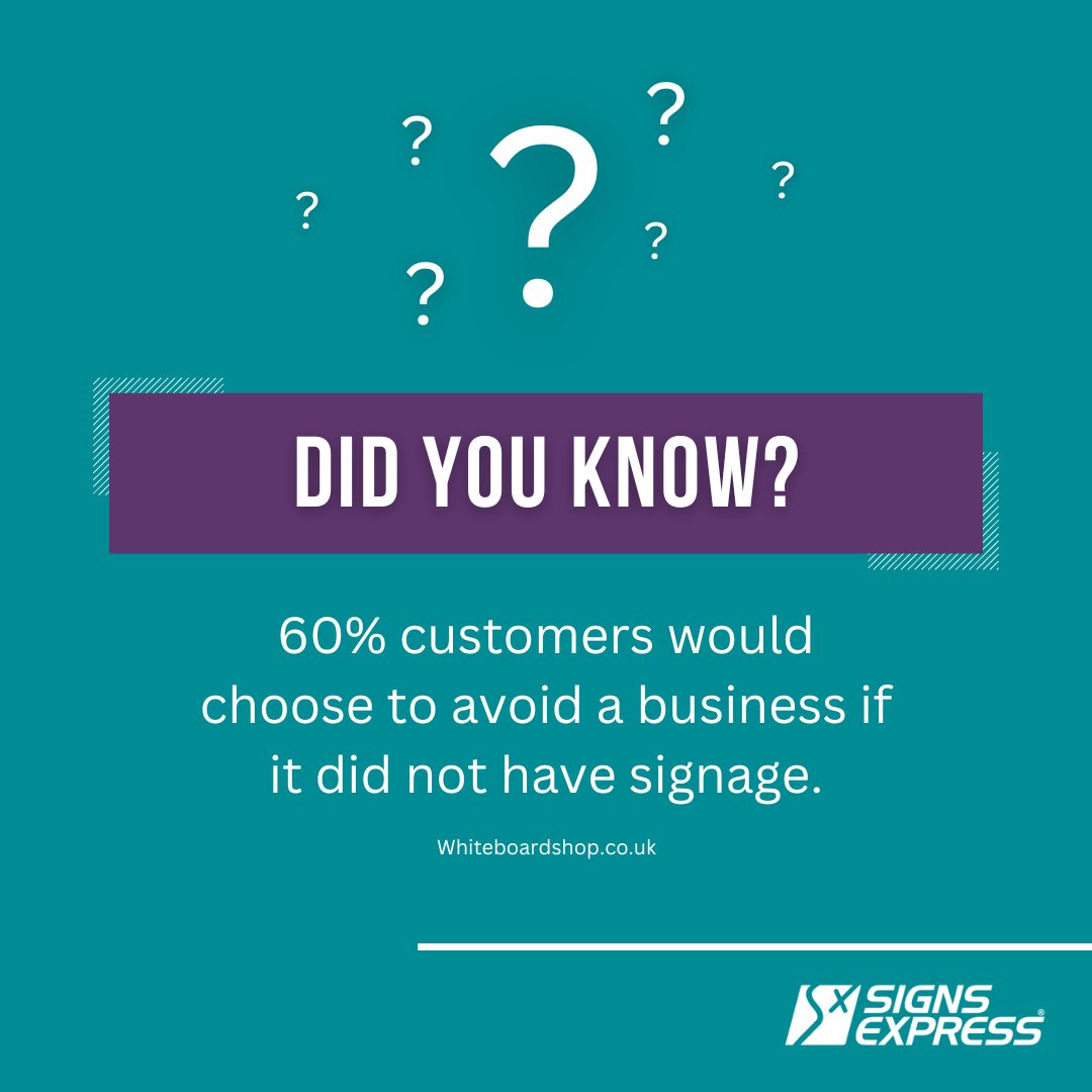 Here's a fun fact for you! 💡 Give us a call on 01296 339998 to find out more about our range of exterior signage. #signage #signsexpress