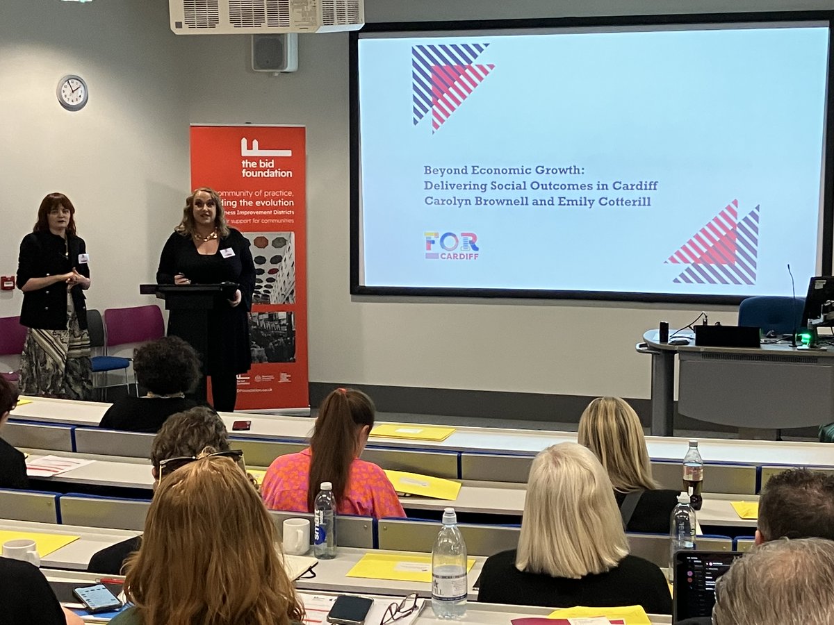 calvium's tweet photo. Inspiring to learn about @FOR_Cardiff’s focus on social value and ED&I
Some really great working being shared at @PlaceManagement and @BIDFoundationUK conference today.
#PlaceLeadership #PlaceManagement #PlaceStrategy #BID @EmilyCotterill
@BrownellCarolyn https://t.co/QWjcaCRLLE
