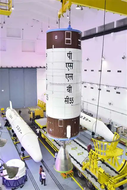 UtpalGautam5's tweet photo. Images from the gallery of #PSLVC55 . Launch is scheduled on 22nd April at 2:19 PM IST from FLP,SDSC-SHAR. The vehicle will be carrying two Singaporean satellites - #TEleos-2 and #Lumilite-4 . Apart from that the fourth stage of PSLV i.e. the PS-4 (1/2)
#ISRO #NSIL #India #Space https://t.co/GS5lxHeWM9