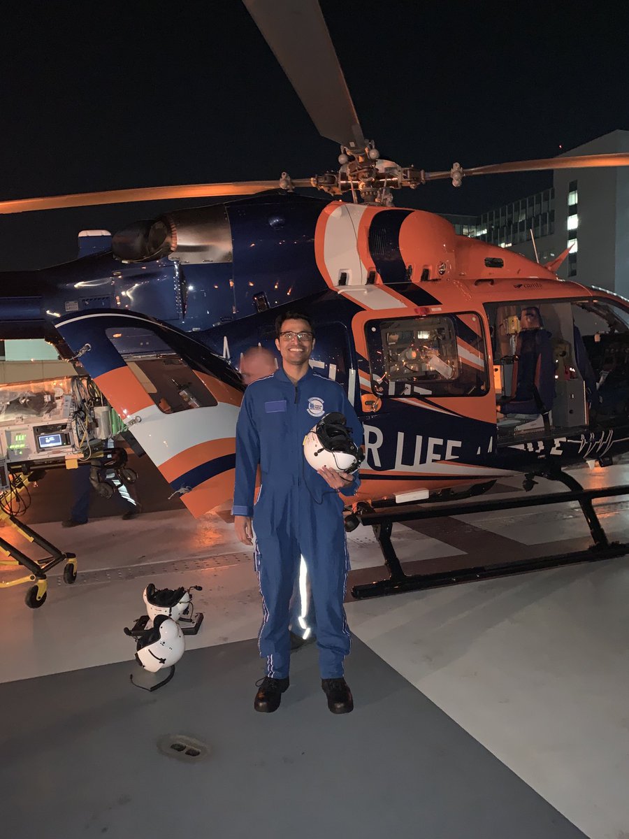 MCWNeoFellows's tweet photo. Our 2nd year fellow Dr Sunil Sati on a helicopter transport #flightforlife #nicutransport https://t.co/mnLPdNCzAI
