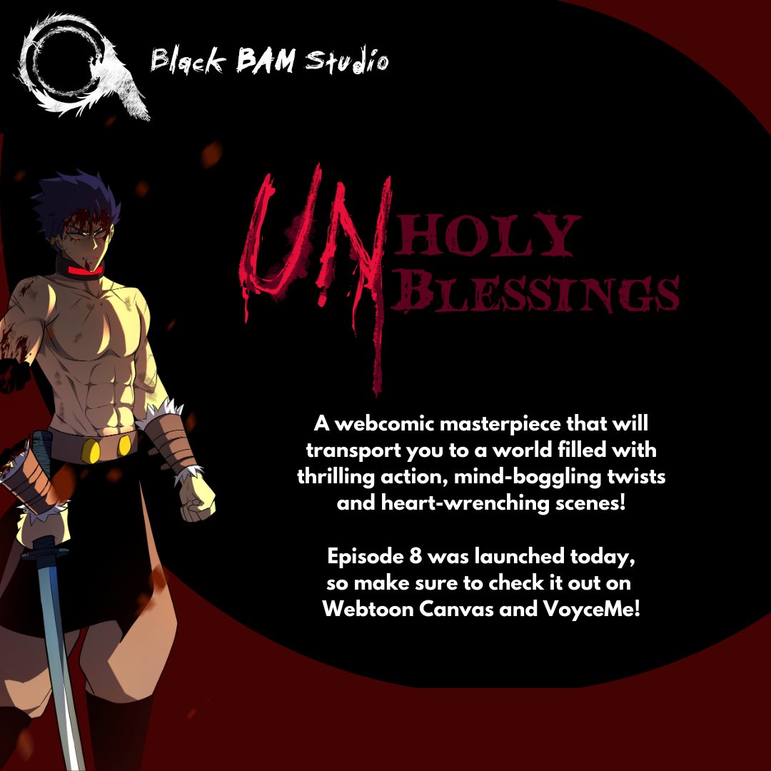 blackbamstudio's tweet photo. Unleashing our artistic prowess! 🎨🖌️ Excited to reveal our latest project from Black BAM Studio 🔥 

 Stay tuned for updates and sneak peeks! 

#BlackbamStudio #NewProject #Webcomic #MangaArt #ArtisticAdventure" https://t.co/YjKInNrtIS