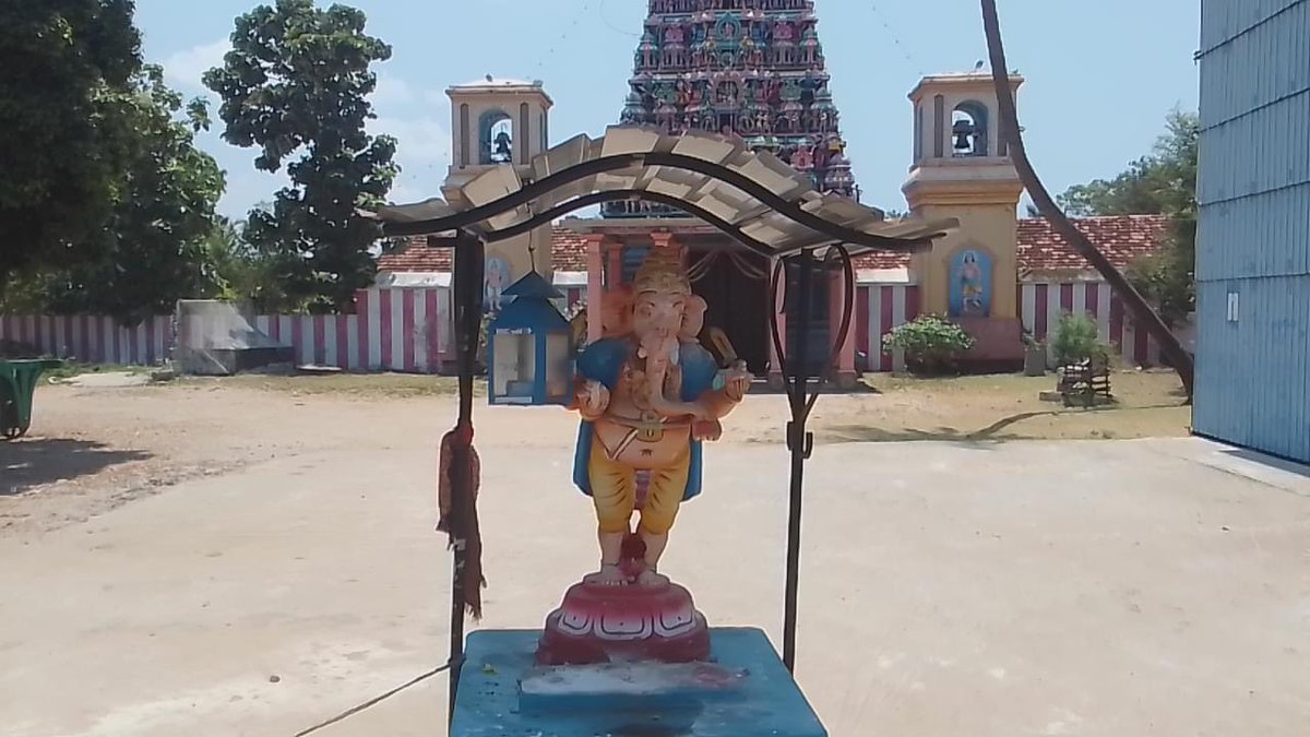 JeraThampi's tweet photo. The statue of Koddadi Pillaiyar has been damaged by unknown people in #Pointpedro, #Jaffna https://t.co/sNhK0u0yuo