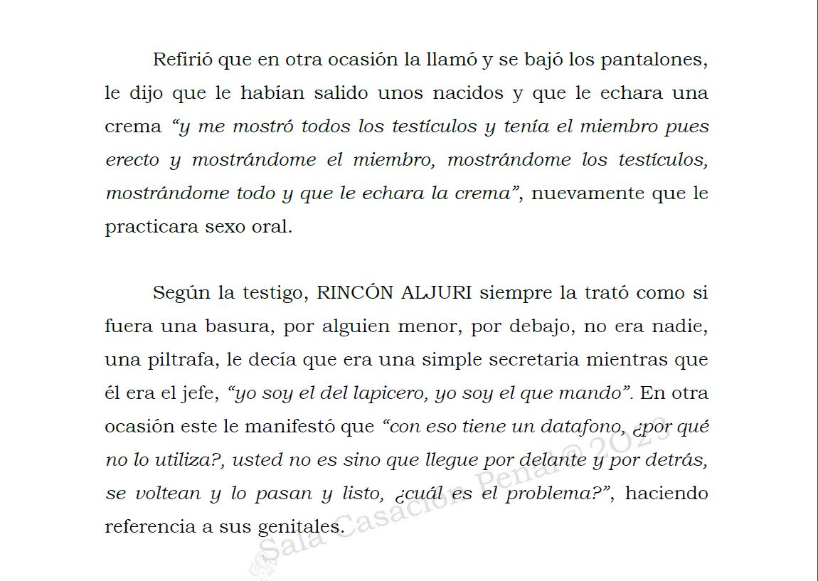 ABOGADOSMB_'s tweet photo. 🧵(5/5)”...dado que le impone a ellas, en su condición de #mujeres, una conducta referida a que en lugar de oponerse o incomodarse, se sientan halagadas.” @CorteSupremaJ Casa la sentencia y condena al acusado por el #Delito de #actosexual. https://t.co/tzt6pG01tX