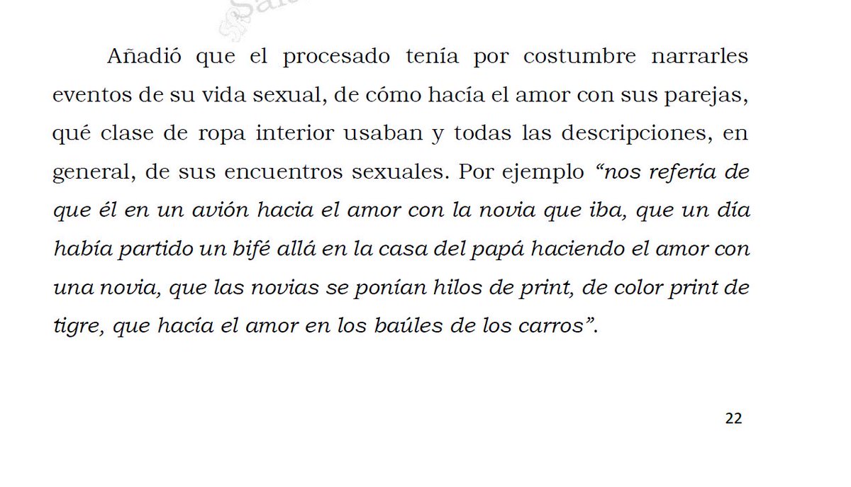 ABOGADOSMB_'s tweet photo. 🧵(5/5)”...dado que le impone a ellas, en su condición de #mujeres, una conducta referida a que en lugar de oponerse o incomodarse, se sientan halagadas.” @CorteSupremaJ Casa la sentencia y condena al acusado por el #Delito de #actosexual. https://t.co/tzt6pG01tX