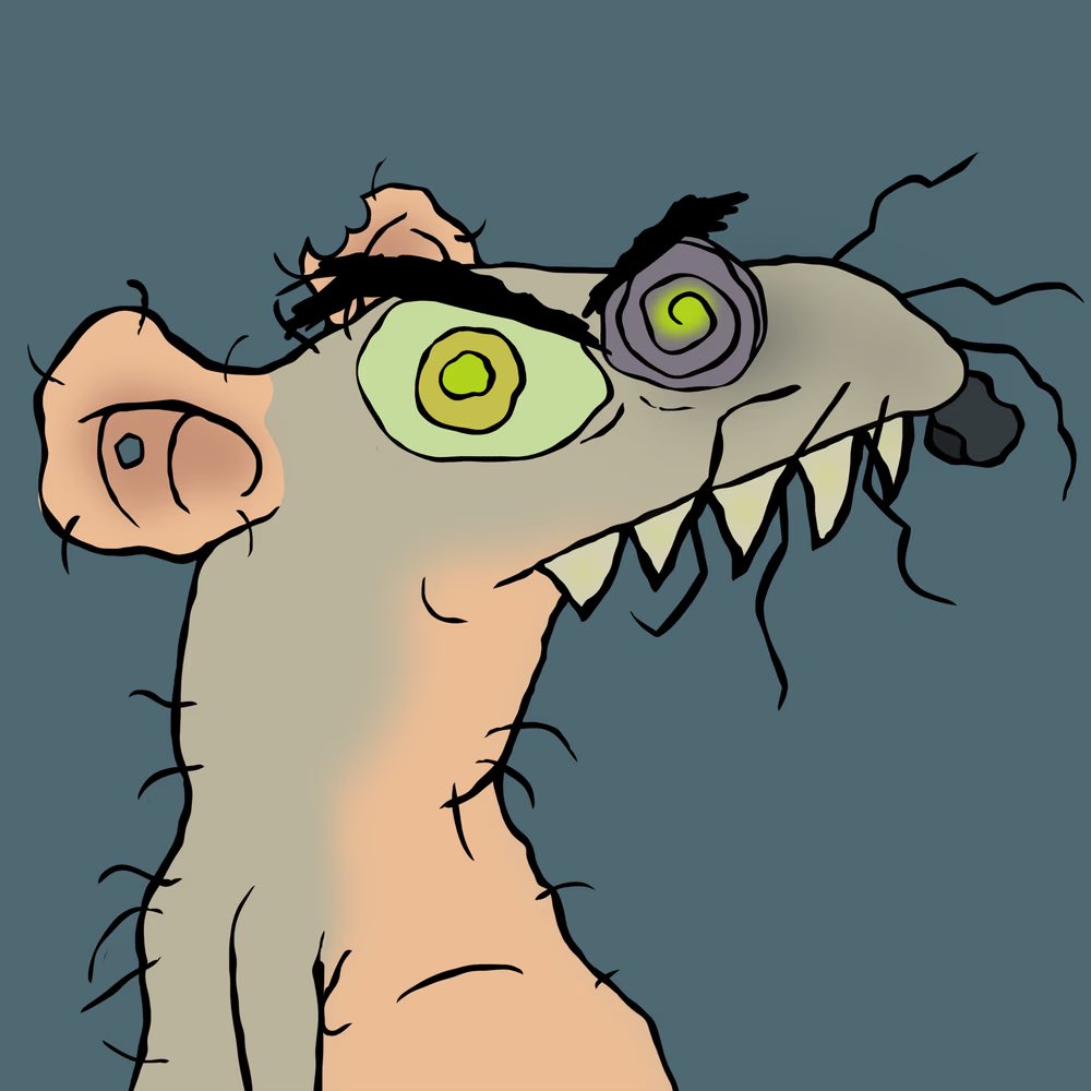 0x1_0NE's tweet photo. Here’s my 2 favorite rats from @thejunkyardNFT 

I’ll call them Sam and Gary 

They are greedy, ugly and they hate NFTs https://t.co/1HfXQYWTaF