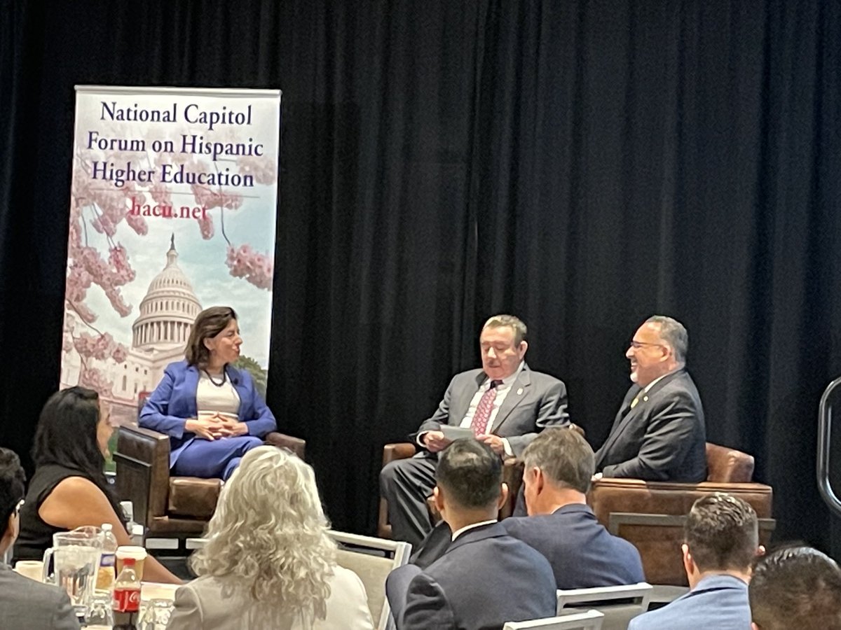 At the #HACU - HSI conference learning from the Secretaries of Commerce and Education and advocating for UConn Hartford’s students!