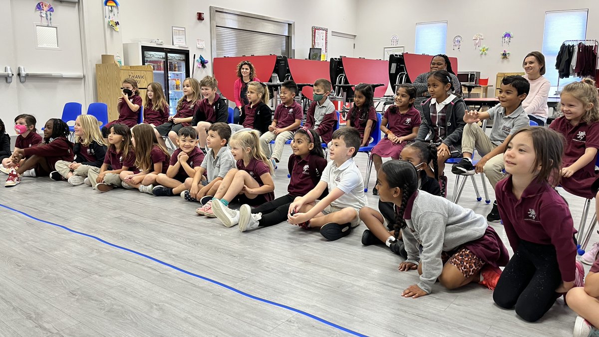 Our PreK, Kindergarten, and 1st-grade classes were front and center for <a href="/MicheLeePuppets/">MicheLee Puppets</a> on Tuesday where they explored math and science! The kids had a blast learning about shapes, seasons, nature, and so much more. #learningisfun