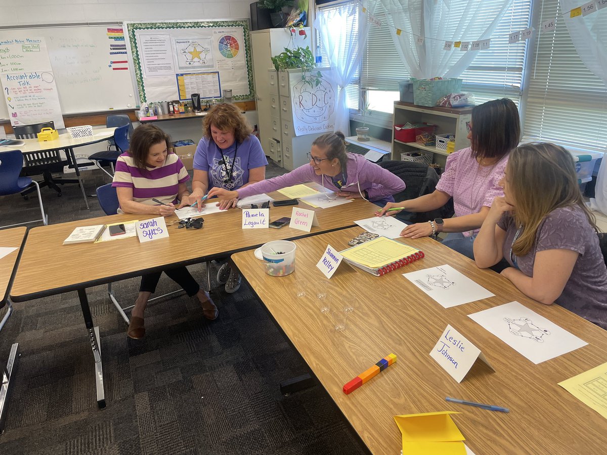 Fifth grade teachers from <a href="/bfw_elem/">Bettie F Williams ES</a> and <a href="/BrickellAcademy/">Old Donation School</a> collaborate to explore a variety of resources and strategies to introduce variables. We loved having you! <a href="/TeriBreaux/">Teri Breaux</a> <a href="/mrgshoe/">Joel Guldenschuh</a>