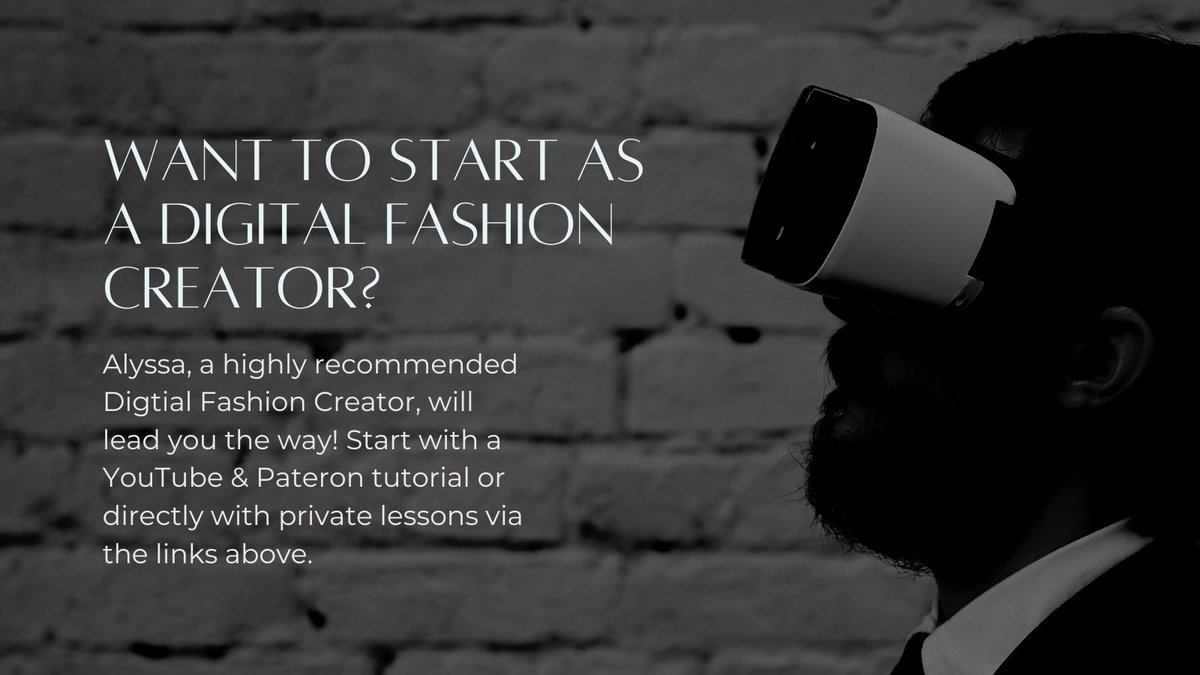 phygital_design's tweet photo. Learn how to create digital fashion with Alyssa! 🌎🌐

Her YouTube tutorials: https://t.co/DnWEOU0zmW

Her Pateron link: https://t.co/gCvuBbORt0

#creator #digitalfashion #phygital https://t.co/CBfHjlF9t9