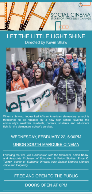 Erica O. Turner (@ericaoturner1) on Twitter photo Madison folks! Come out for this wonderful documentary <a href="/LightShineDoc/">LET THE LITTLE LIGHT SHINE</a>. Screening tonight at Union South and featuring conversation and questions with the director <a href="/kevinshaw23/">Kevin Shaw</a> and me. Madison folks! Come out for this wonderful documentary <a href="/LightShineDoc/">LET THE LITTLE LIGHT SHINE</a>. Screening tonight at Union South and featuring conversation and questions with the director <a href="/kevinshaw23/">Kevin Shaw</a> and me.