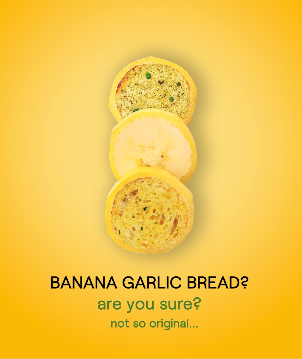 Sara, our Graphic Design intern has gone all in this week for today's <a href="/OneMinuteBriefs/">One Minute Briefs ⏱️</a> #BananaGarlicBread