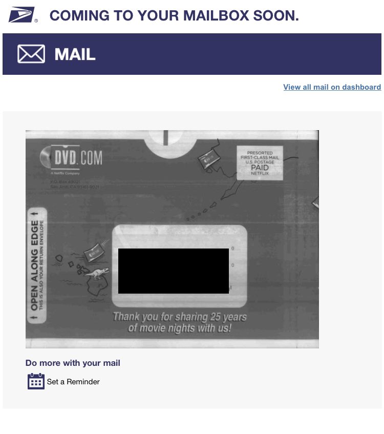 ASODecals's tweet photo. @woodyandwilcox I am one of them and have been for more than 15 years. This is what’s coming in my mail today! @dvdnetflix https://t.co/9bAijzRDpa
