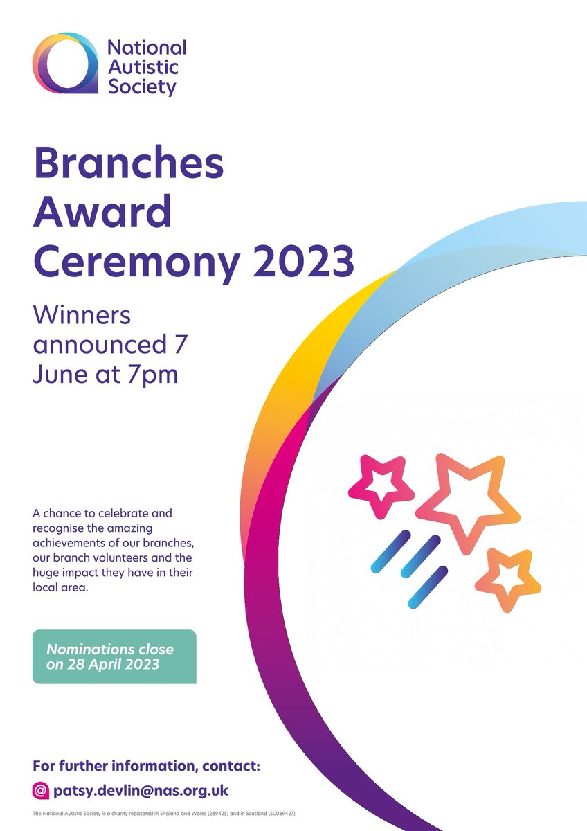 Not long until the closing date for nominations to this year’s Branches Awards Ceremony! If you would like to nominate a branch or branch volunteer who has gone the extra mile in your area, please nominate them using the link below🤩🏆 forms.office.com/e/9pf8VLuBLd