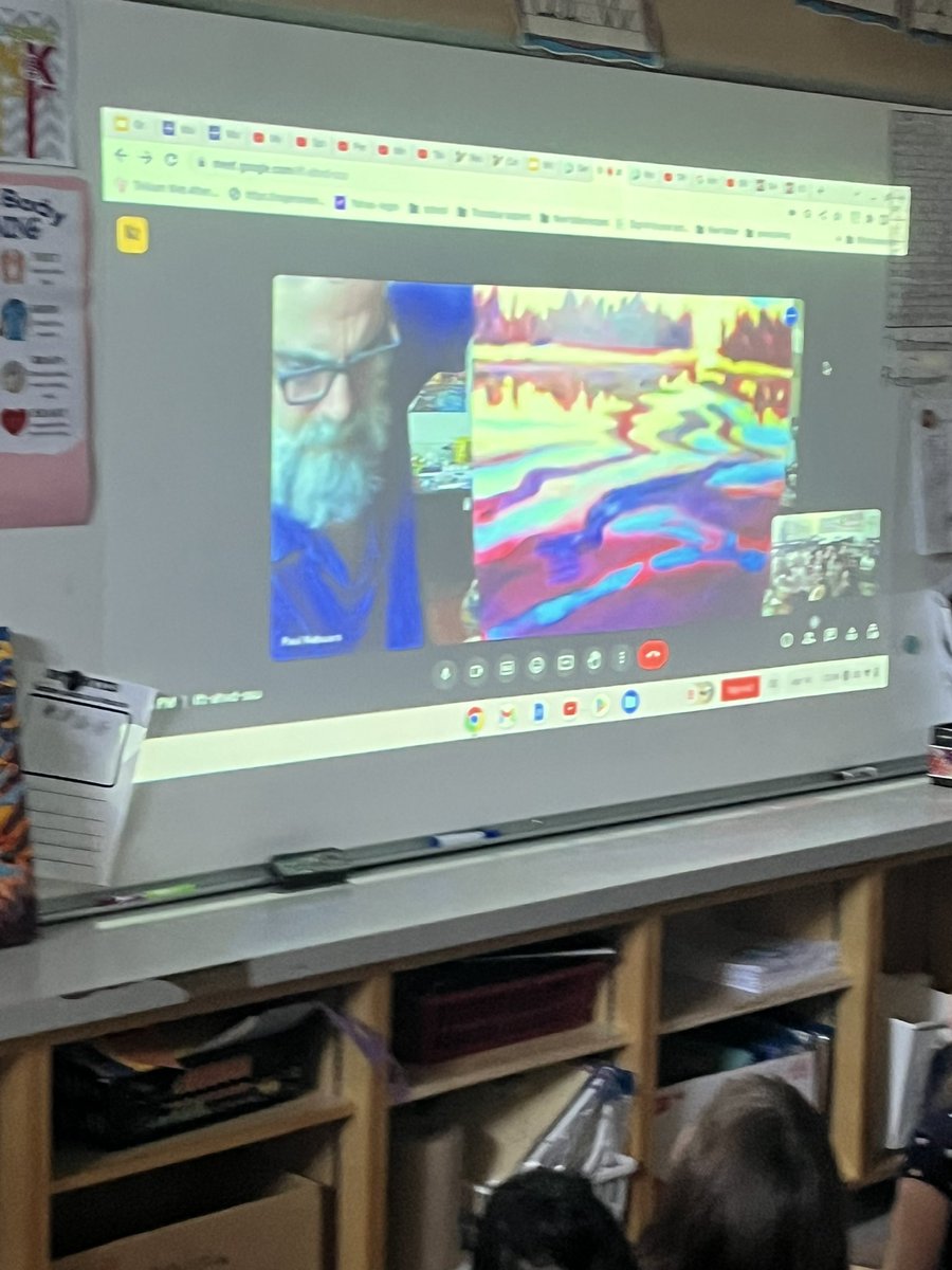 ms_epton's tweet photo. On Friday we had Ms. Nabuurs’ Dad make a virtual guest visit. He showed the student’s what it is like to be a professional artist! https://t.co/wHgbajVV1c
