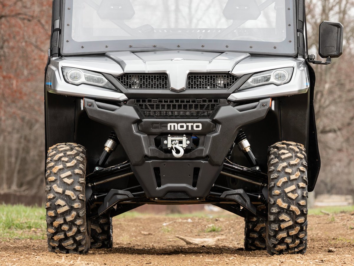 superatvtweet's tweet photo. Get the extra ground clearance you need with #SuperATV’s #CFMOTO #UForce1000 2” Lift Kit. It provides a true 2” of additional clearance. You’ll be dominating the rocks and logs you used to avoid in no time. 😎👍 #LetsRide
#satv #satvnation #happycustomer #freeshipping #liftkit https://t.co/F57NShTY4g