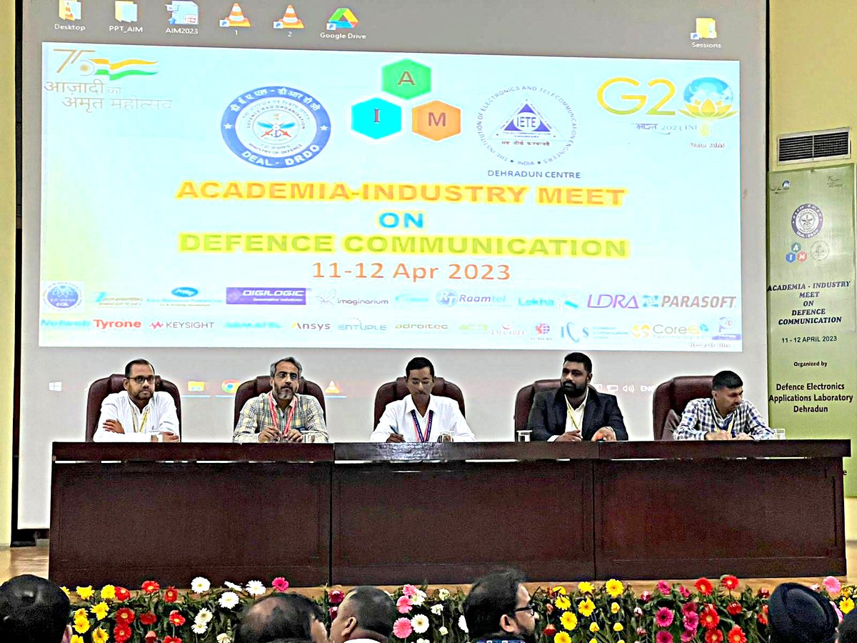 DigilogicSystem's tweet photo. Digilogic Systems @ Academia-Industry Meet on Defence Communication held at Defence Electronics Applications Laboratory (DEAL-@DRDO_India ), Dehradun, on 11-12 April 2023.
#DigilogicSystems #innovativeproducts #Academiaindustrymeet #Defencecommunication #DEAL #DRDO https://t.co/QBFT6B6uXc