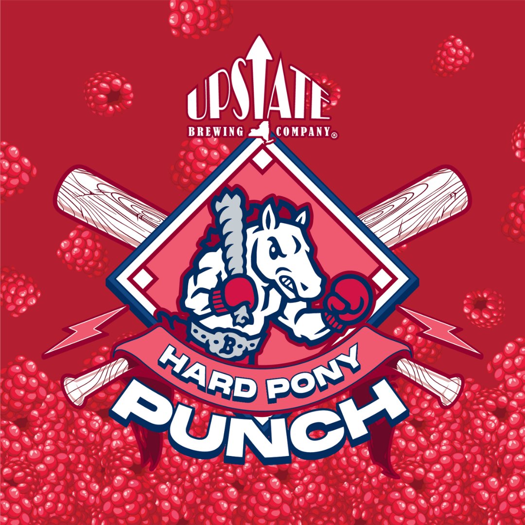 RumblePoniesBB's tweet photo. 🍺 Hard Pony Punch, now available at Mirabito Stadium!

Since 2011, @upstatebrewing, located in Elmira, NY, has been the premier destination for locally-brewed craft beer. They pride themselves on having a diverse selection of high-quality beers that rotate on a regular basis. https://t.co/3gyANJ80Ik