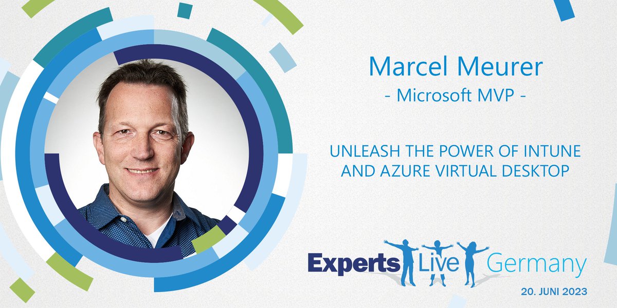 ExpertsLiveDE's tweet photo. Wir freuen uns auf die Session von @MarcelMeurer zur #ExpertsLiveDE am 20. Juni.
Marcel zeigt uns wie #Azure #Virtual #Desktop und #Microsoft #Intune in Kombination funktionieren! #AVD
Das solltet ihr nicht verpassen. Also jetzt noch Ticket sichern: https://t.co/8N4Q5xDzeJ https://t.co/ZqDtJ9G7W9
