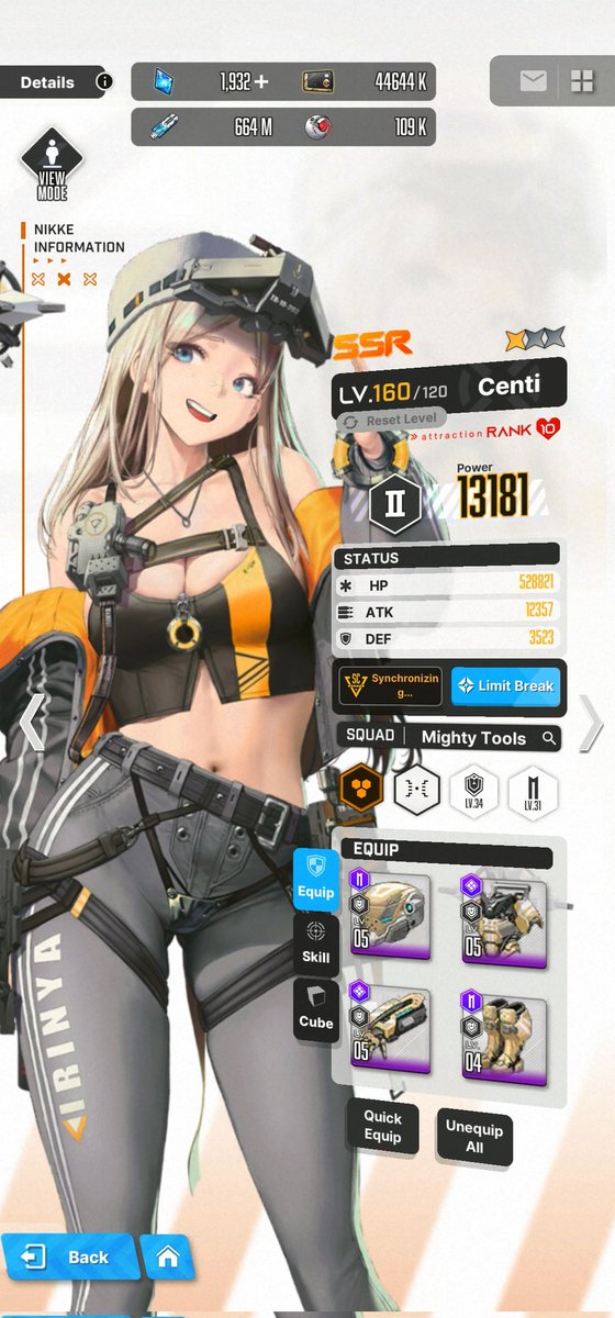 vegatuesday's tweet photo. Thank you, #SRMold, for giving me a dupe of #Centi! ❤️ Now she's 1star! 🥳🥳
@NIKKE_en @NIKKEGame #goddessofvictorynikke #nikke #singlepull #gachapull #mobilegame #mobile #gaming https://t.co/62AceZ3rNH