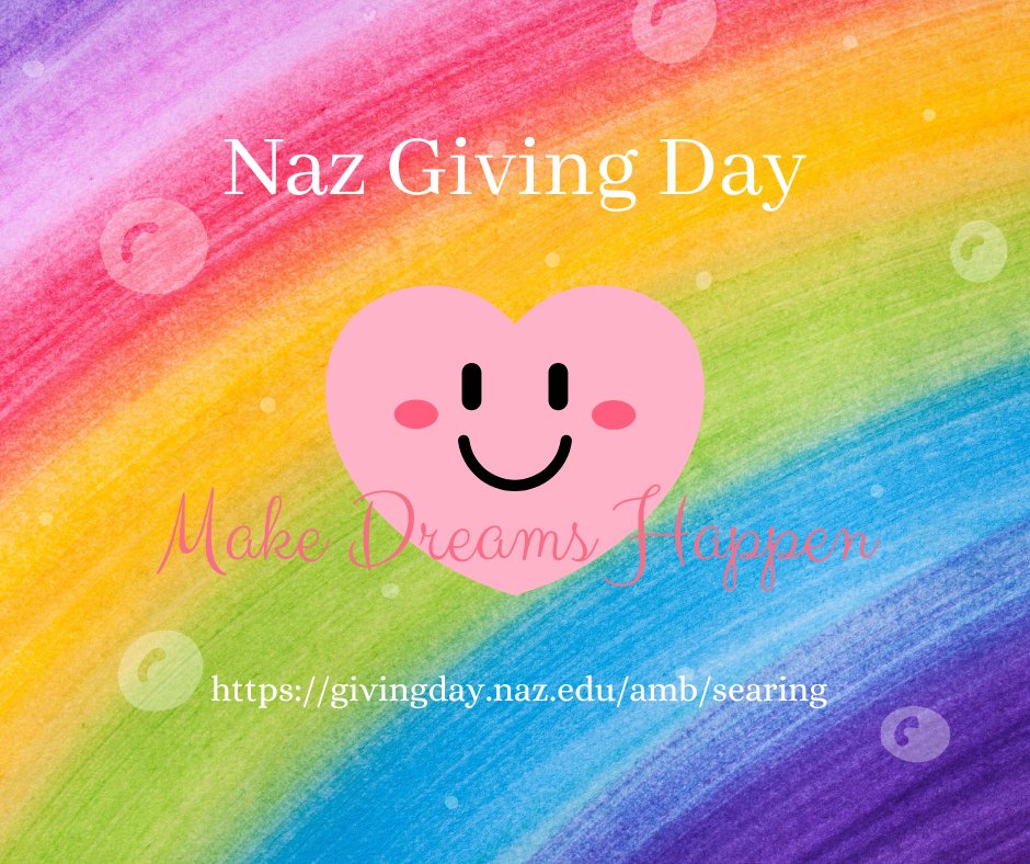 lsearing2's tweet photo. I donated today!  Did you? Support current and future Nazareth students. Donations of ANY size are welcome. #NazGivingDay #ILoveNaz https://t.co/U8krZuZgue
