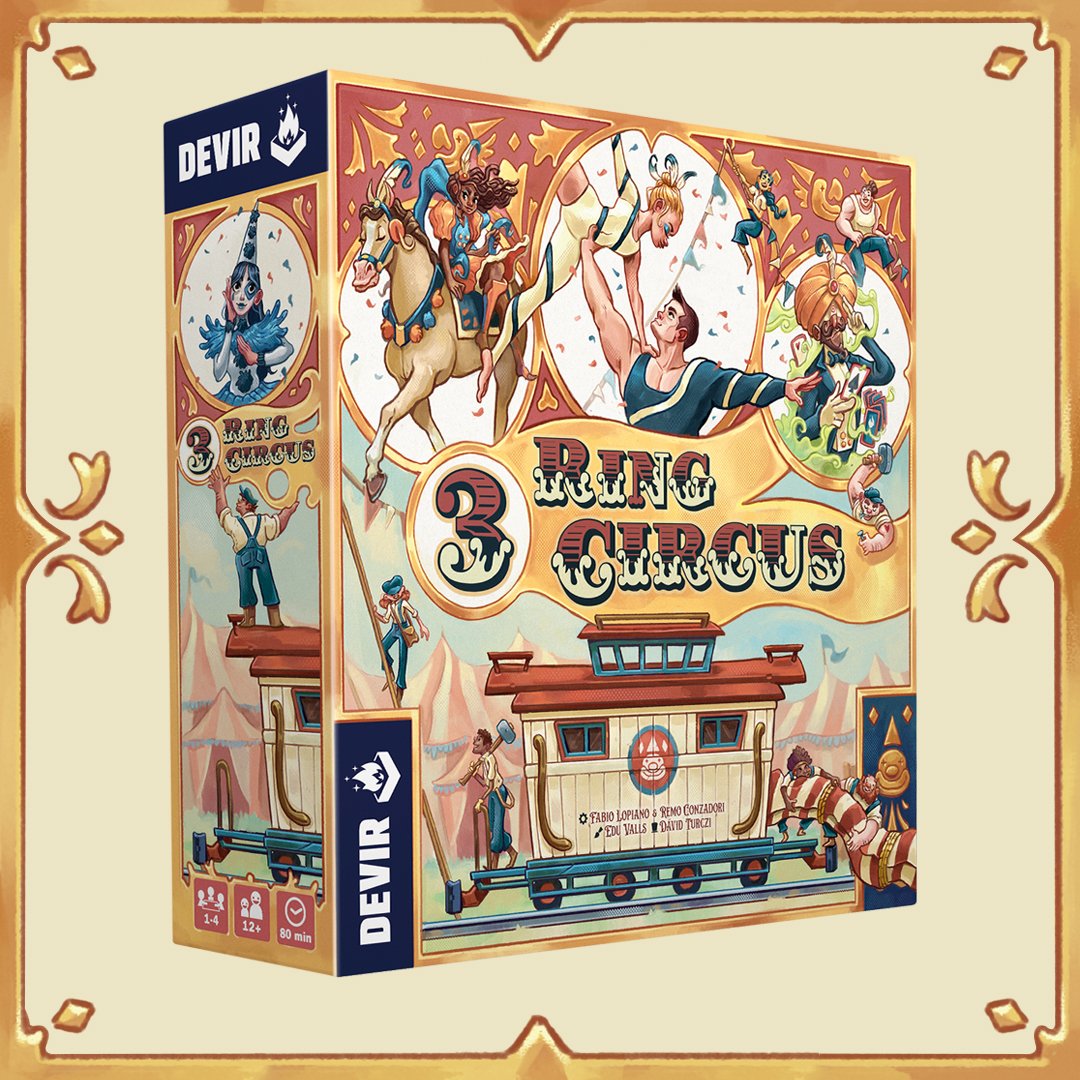 DevirAmericas's tweet photo. ¡El show está por comenzar! Bienvenidos al espectáculo inolvidable de #3RingCircus 🎪 Creado por Remo Conzadori y @flopiano, con arte de @EduVallsVivas. Presentación durante @megaxpoficial  en CDMX, y lanzamiento en @Gen_Con 2023 🗓️ ¿Qué te parece la portada? https://t.co/sGHHYNC8Sp