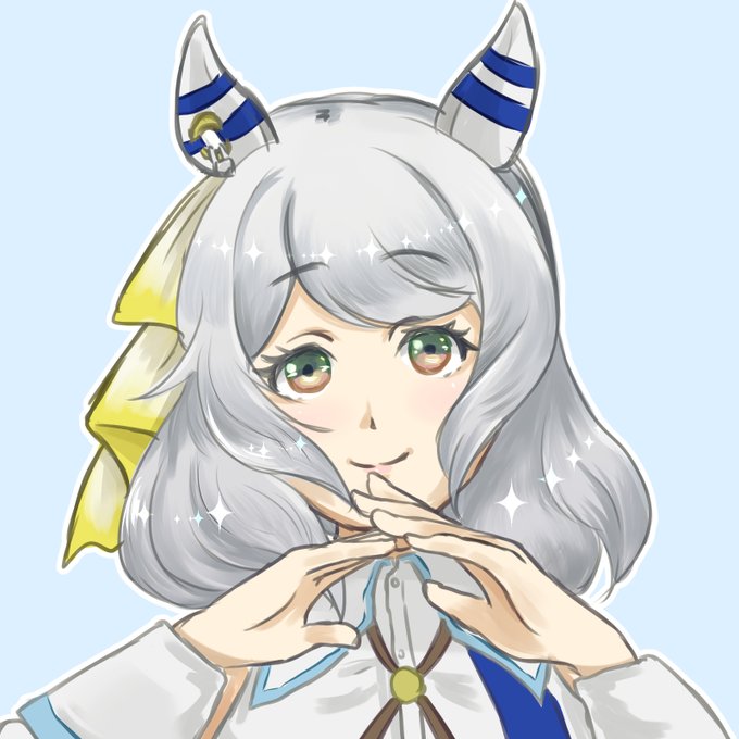 らくがき。ウマ娘のヒシミラクル。 